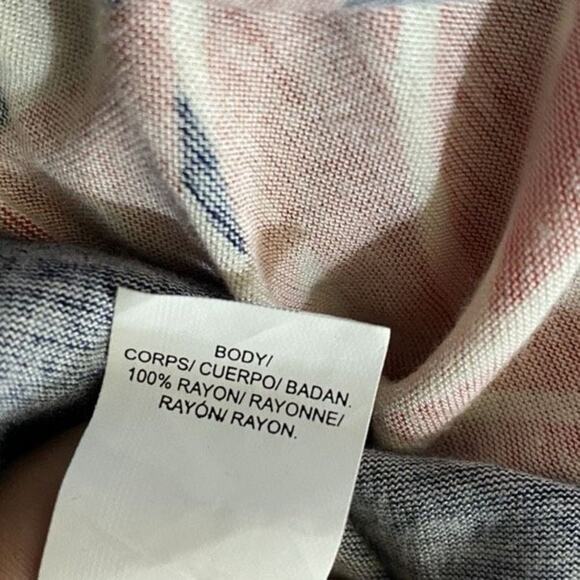 187. Lucky Brand Strapless Maxi Dress - Small - Navy Blue/Orange - Boho Chic - Picture 9 of 12